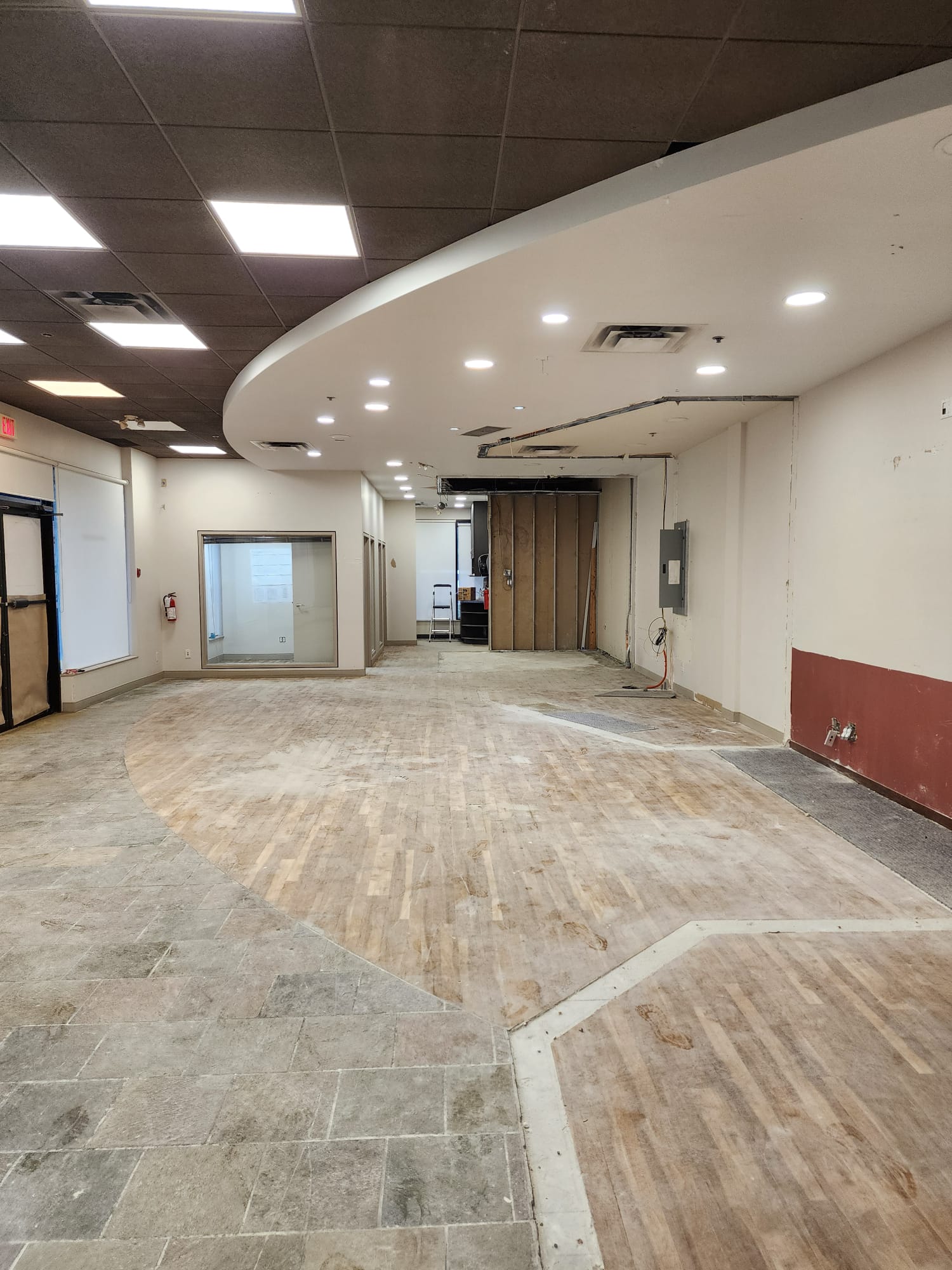 Commercial space before renovation