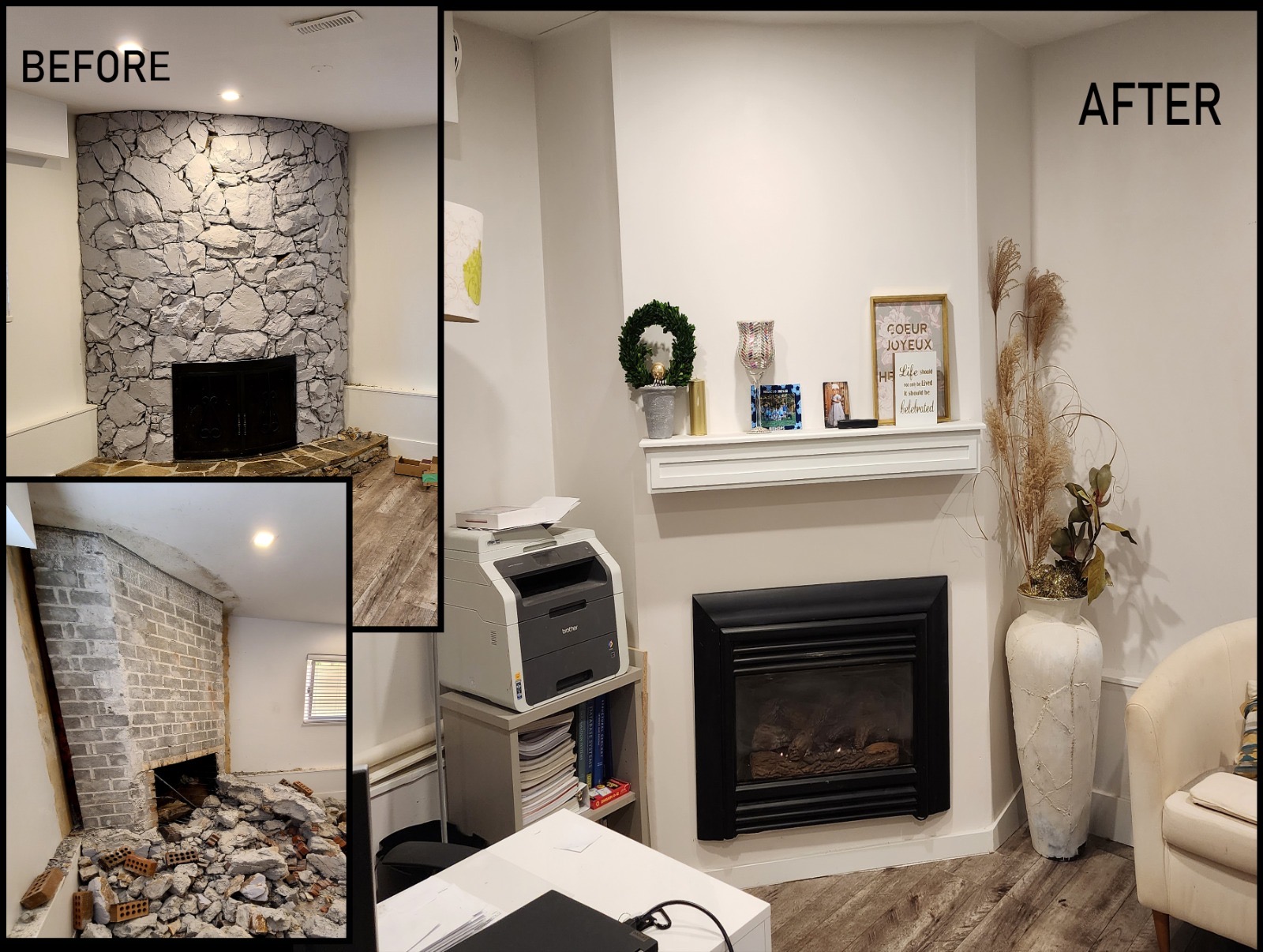 Fireplace, TV Walls & Foyer project 8 — Coquitlam, BC